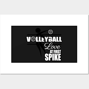 Love at First Spike, Cute Volleyball Gifts Posters and Art